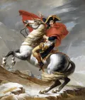 Жак-Луи Давид. Бонапарт на перевале Сен-Бернар 20 мая 1800. 1802