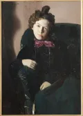 Константин Сомов. Портрет А. П. Остроумовой. 1901
