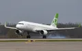 Посадка самолёта Airbus A320 авиакомпании S7 Airlines в аэропорту Домодедово. 30 апреля 2021