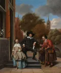 Ян Стен. Адольф и Катарина Крусер (Бургомистр Делфта с дочерью). 1655