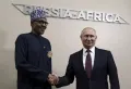 Президент Нигерии Мохаммаду Бухари и президент РФ Владимир Путин на Саммите Россия-Африка. Сочи. Октябрь 2019