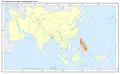 Филиппины на карте зарубежной Азии