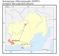 Заповедник «Магаданский» (ООПТ) на карте Магаданской области