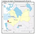 Сланцы на карте Ленинградской области