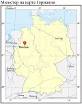 Мюнстер на карте Германии