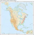 Горы Аппалачи на карте Северной Америки