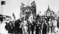 Сторонники партии «Вафд» приветствуют назначение Саада Заглуля премьером-министром. Луксор. 1924