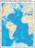 Средиземное море на карте Атлантического океана