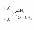 Структурная формула метил-трет-бутилового эфира