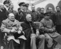 Лидеры союзных держав на Ялтинской (Крымской) конференции. 4 февраля 1945