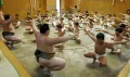 Тренировка детей в школе сумо