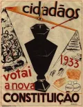 Плакат «Votai a nova Constituição»