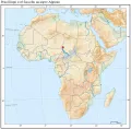 Река Шари и её бассейн на карте Африки