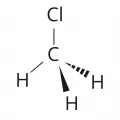 Структурная формула метилхлорида