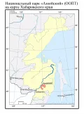 Национальный парк «Анюйский» на карте Хабаровского края