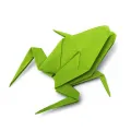 Оригами в форме лягушки