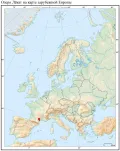 Озеро Лёкат на карте зарубежной Европы