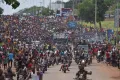 Жители Конакри празднуют арест президента Альфа Конде. 5 сентября 2021
