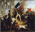 Жан-Виктор Шнетц. Бои перед парижской Ратушей 28 июля 1830. 1833