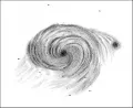 Рисунок галактики M51, выполненный лордом Россом