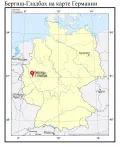 Бергиш-Гладбах на карте Германии