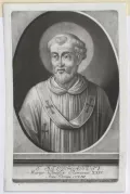 Портрет папы Римского Стефана I. Гравюра Нового времени