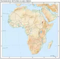 Водохранилище Эр-Росейрес на карте Африки