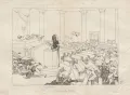 Альфонс фон Боддиен. Увлекательный оратор. Карикатура на члена Франкфуртского национального собрания Карла Науверка. 1848