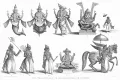 Десять аватар Бога Вишну. Ок. 1880
