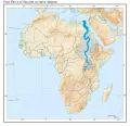 Река Нил и её бассейн на карте Африки