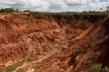 Обнажение латеритов в обрывистых берегах реки Иродо (Диана, Мадагаскар)