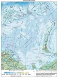 Физическая карта Баренцева моря