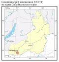 Сохондинский заповедник (ООПТ) на карте Забайкальского края