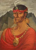Освальдо Гуаясамин. Портрет Атауальпы. 1945