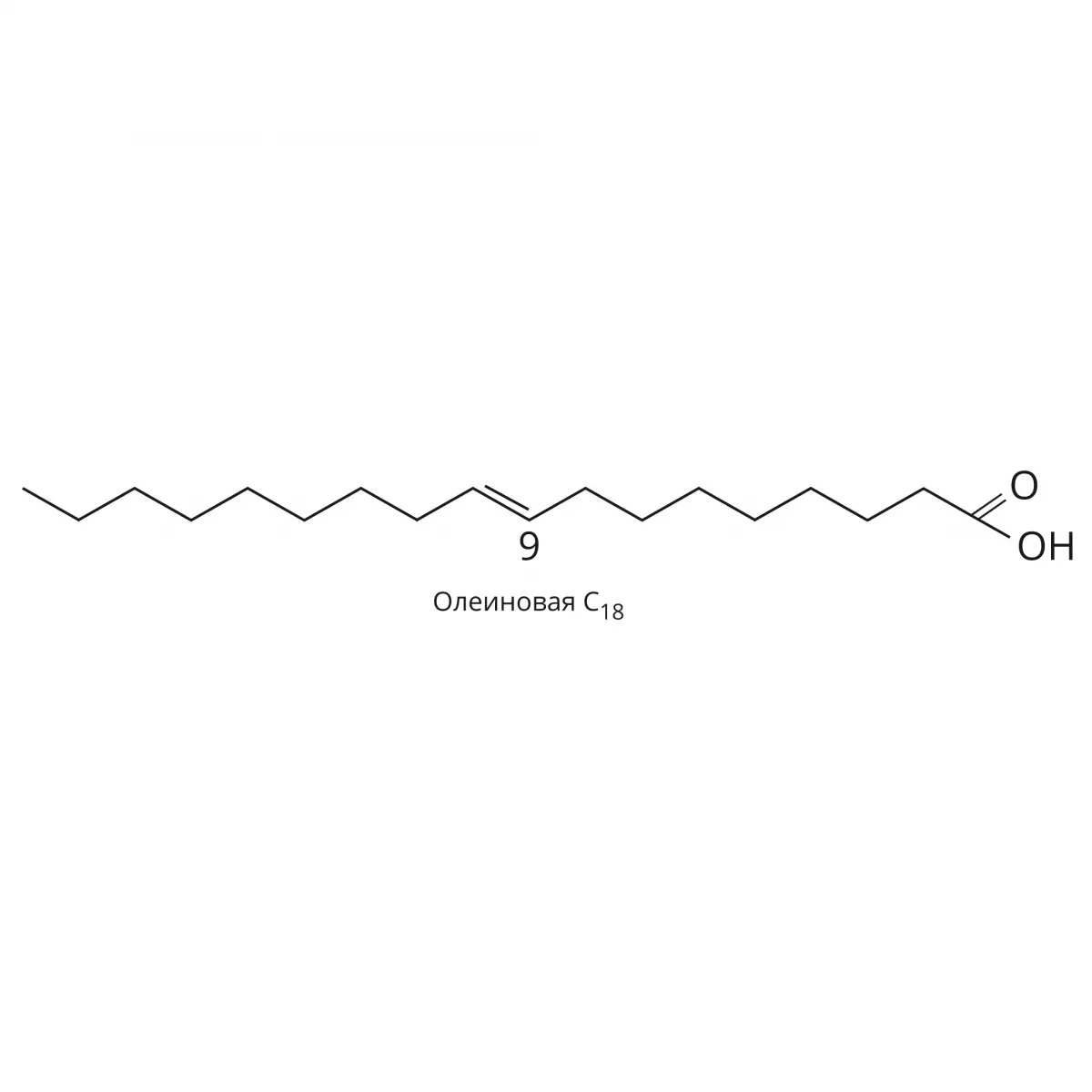 Жир олеиновой кислоты формула