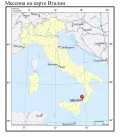 Мессина на карте Италии