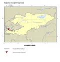 Кайрагач на карте Киргизии