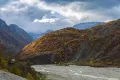Река Гирдиманчай в окрестностях посёлка Лагич (Исмаиллинский район, Азербайджан)