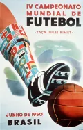 Плакат Четвёртого чемпионата мира по футболу. 1950