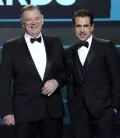 Брендан Глисон и Колин Фаррелл на церемонии вручения премии Гильдии киноактеров в Fairmont Century Plaza в Лос-Анджелесе. 2023