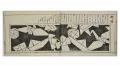 Оока Сюмбоку. Изображение бумажного журавля. Иллюстрация из сборника «Эскизы-рамма». Т. 3. 1734
