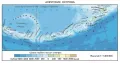 Физическая карта Алеутских островов
