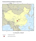 Лэшаньский большой Будда на карте Китая