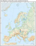 Река Морава и её бассейн на карте зарубежной Европы
