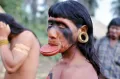 Индеец суйя с лабреткой. Бразилия, 1971