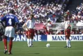 Бриан и Микаэль Лаудруп на чемпионате мира по футболу. Стадион «Жерлан», Лион (Франция). 1998