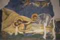 Оплакивание Христа. Фреска в церкви Святого Пантелеимона в селе Горно-Нерези (Северная Македония). 1164