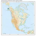 Река Кускокуим и её бассейн на карте Северной Америки