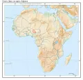 Плато Джос на карте Африки