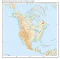 Водохранилище Смолвуд на карте Северной Америки